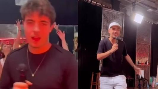 Filho de Gugu e de Faustão participam de quadro do  'Domingão com Huck'