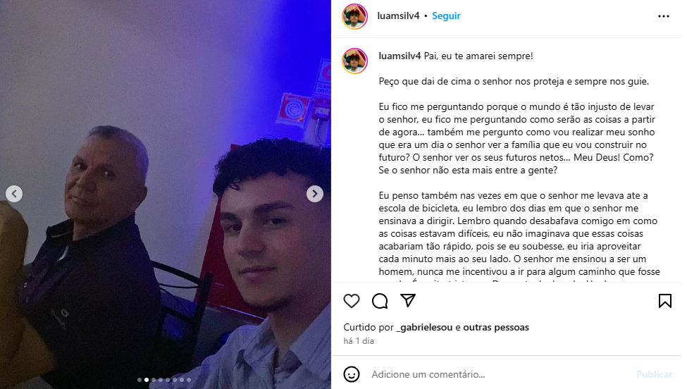 'Sentimento de injustiça gigantesco', diz filho de motorista de app morto por jovem em Porsche