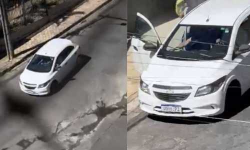 Dois dos três suspeitos de furtar um carro no Caiçara, na região Noroeste de Belo Horizonte, foram presos na região do Barreiro pela Polícia Militar de Minas Gerais (PMMG)