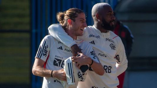 Filipe Luís e Gerson estão entre os titulares do Flamengo nesta quinta
