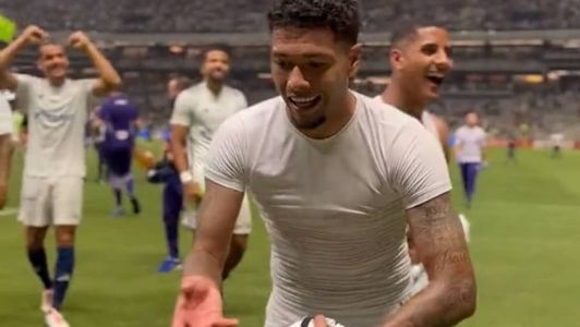 Filipe Machado, do Cruzeiro, provocou torcida do Atlético em 2023 • Cruzeiro/Reprodução