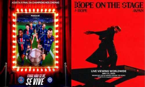 Cinemas exibem Final da Champions League e show solo de j-hope, do BTS