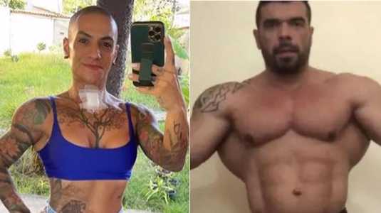 Montagem mostra fotos dos fisiculturistas Ellen Otoni e Weldrin Lopes