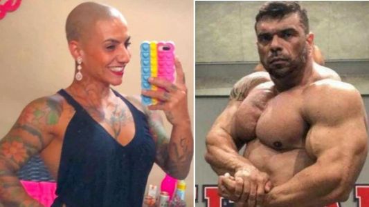 Foto traz montagem com as imagens de Ellen Otoni e Weldrin Lopes, fisiculturistas