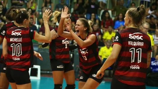 Flamengo bateu o Fluminense por 3 sets a 1 nesta terça-feira (11), no Tijuca Tênis Clube
