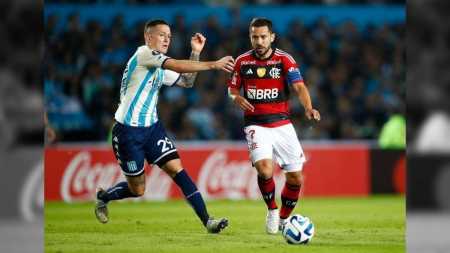 Flamengo e Racing empataram por 1 a 1 no primeiro jogo