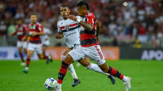 Flamengo e São Paulo empatatam em 1 a 1 no Maracanã, neste domingo, pelo Brasileirão