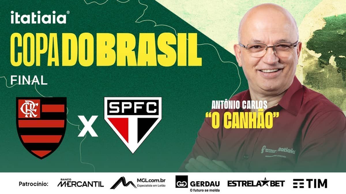 Flamengo x São Paulo: assista, ao vivo, à transmissão da Itatiaia na Copa do Brasil