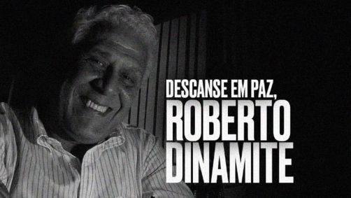 Flamengo publicou uma arte para lamentar a morte de Dinamite, ídolo vascaíno