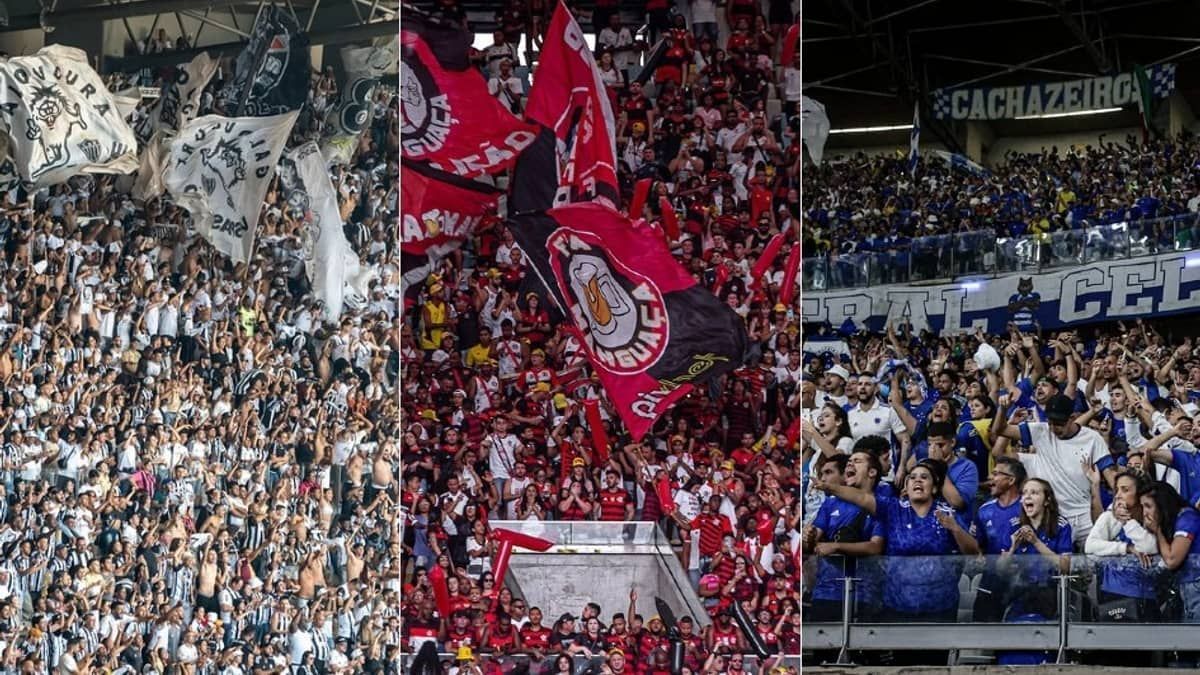 Datafolha aponta as maiores torcidas do Brasil; veja ranking com Atlético e Cruzeiro