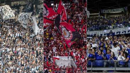 Flamengo tem a maior torcida do Brasil; Atlético e Cruzeiro estão entre as maiores