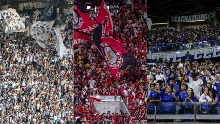 Flamengo tem a maior torcida do Brasil; Atlético e Cruzeiro estão entre as maiores
