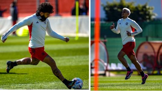 Flamengo treina com bola no Marrocos pela primeira vez