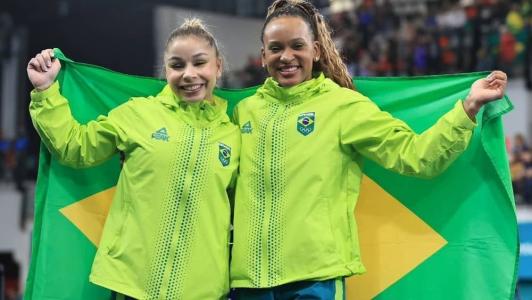 Flavia Saraiva e Rebeca Andrade garantiram medalhas para o Brasil