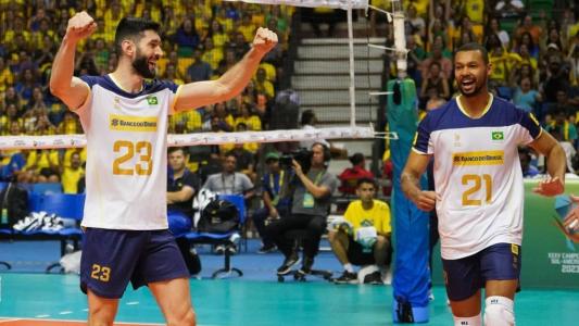 Flávio e Alan, da Seleção Masculina de Vôlei
