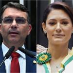 Flávio diz esperar Michelle Bolsonaro na campanha e defende viagem aos EUA