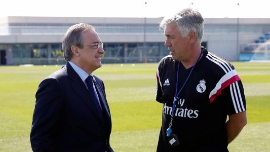 Florentino Pérez e Carlo Ancelotti vão se reunir nesta segunda (10) para discutir futuro do treinador no Real Madrid