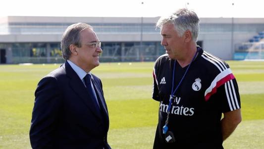Florentino Pérez e Carlo Ancelotti vão se reunir nesta segunda (10) para discutir futuro do treinador no Real Madrid