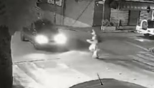 Foto mostra momento de atropelamento em Jarinu (SP)