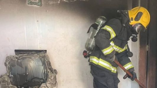 Fogo foi controlado pelo Corpo de Bombeiros