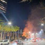 Incêndio consome vegetação no bairro Belvedere, na região Centro-Sul de BH