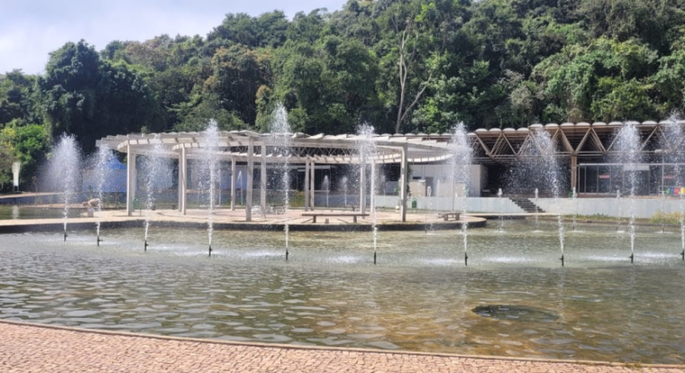 Após 7 anos, reformas na fonte do Parque das Mangabeiras são concluídas