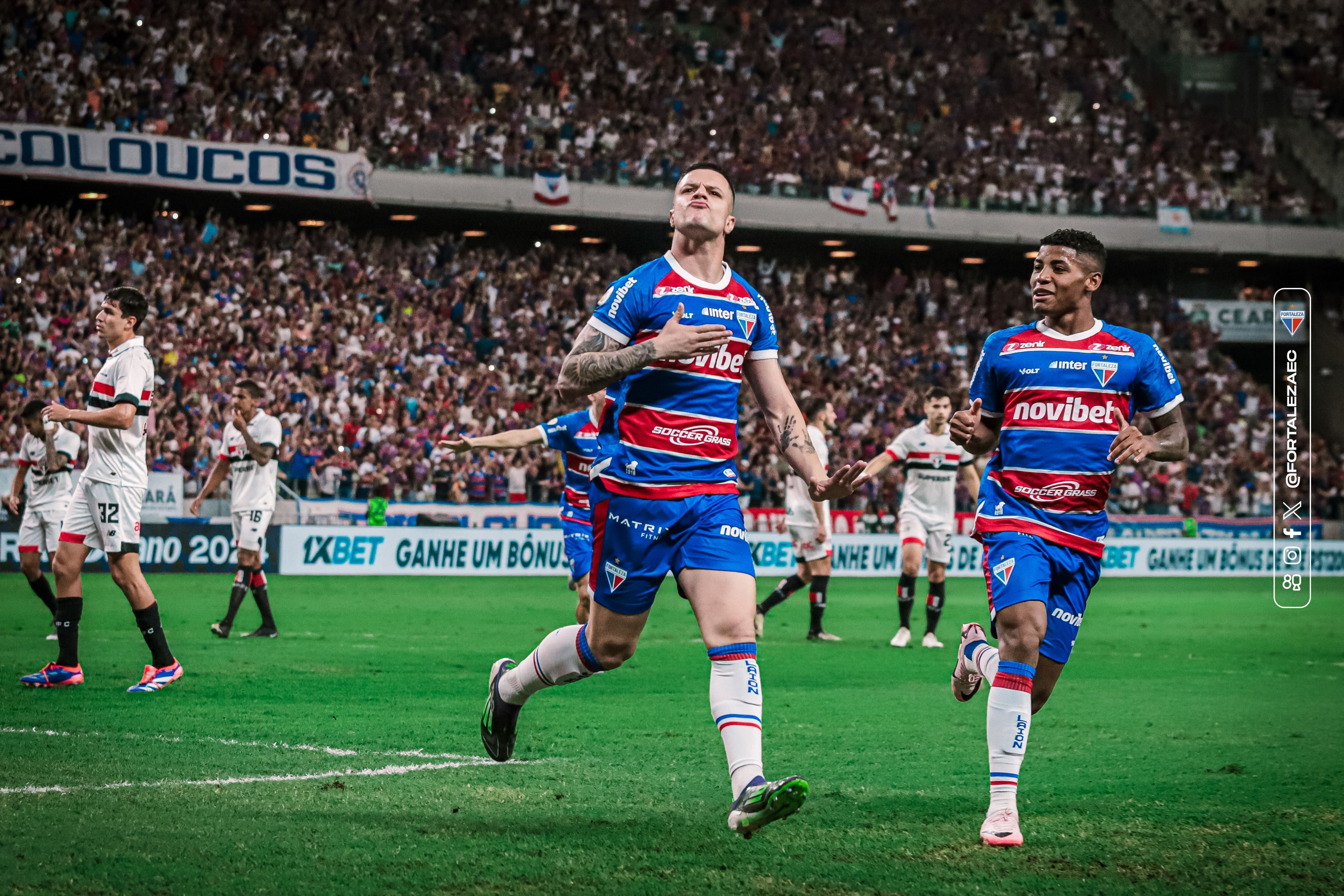 Fortaleza vence o São Paulo e se consolida no G4 do Brasileirão