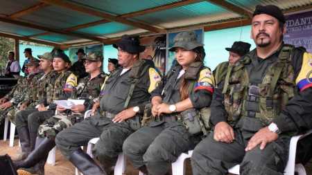 Antiga guerrilha Forças Armadas Revolucionárias da Colômbia (Farc)