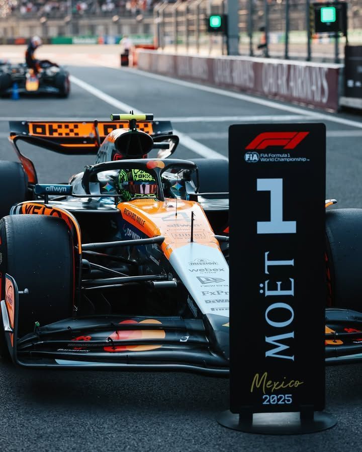 Fórmula 1: Norris faz a pole no México, e Bortoleto largará em 16º