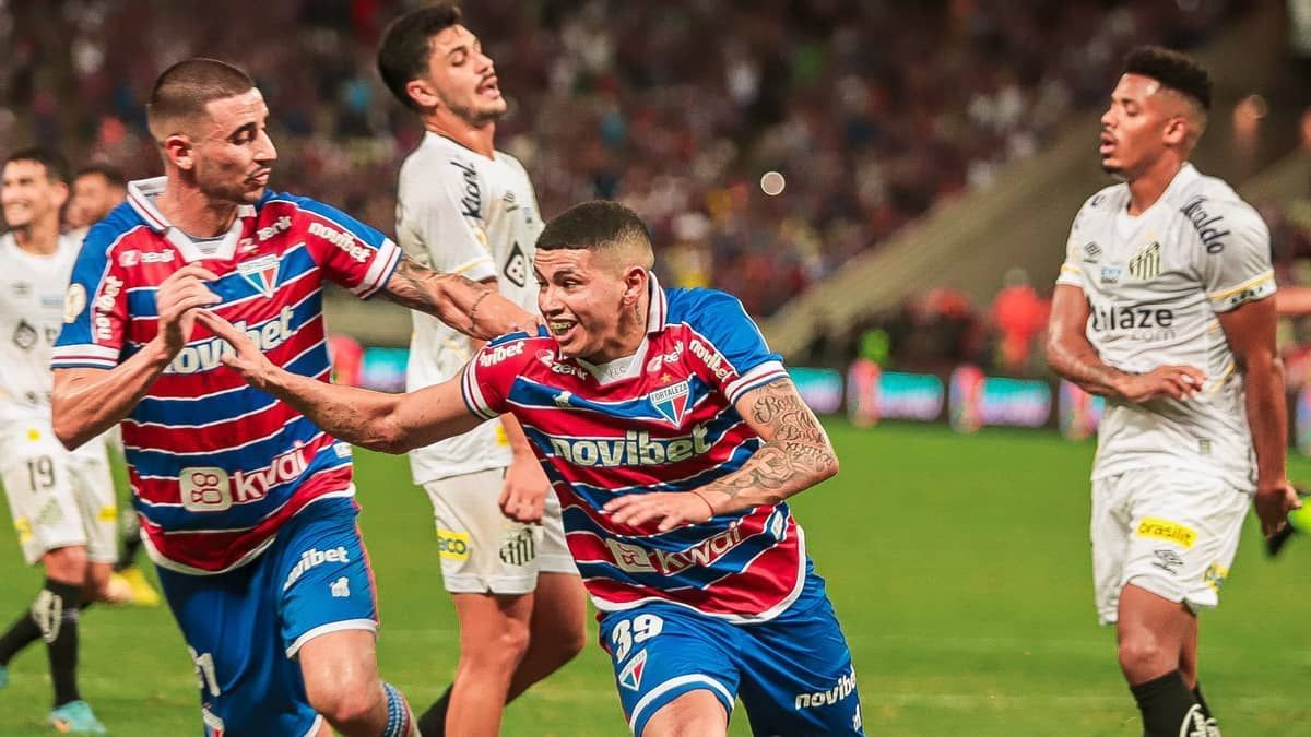 Fortaleza goleia o Santos, que fecha 1º turno da Série A na zona do rebaixamento