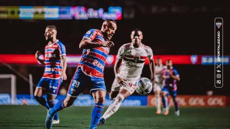Fortaleza venceu o São Paulo na quarta-feira, 2 a 1, pelo Brasileirão