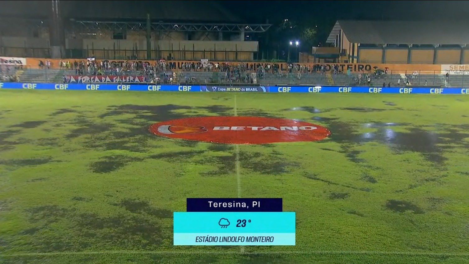 Jogo entre Fluminense-PI e Fortaleza é adiado na Copa do Brasil por fortes chuvas