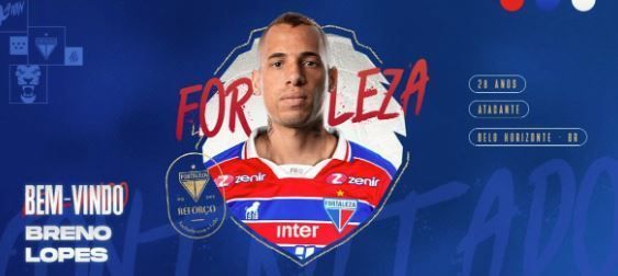 Fortaleza anuncia contratação de atacante Breno Lopes, ex-Palmeiras