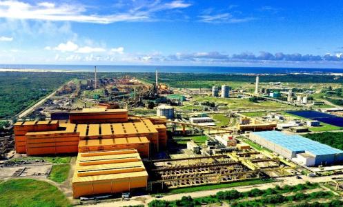 Vista aérea da Unidade do Pecém da ArcelorMittal (CE)