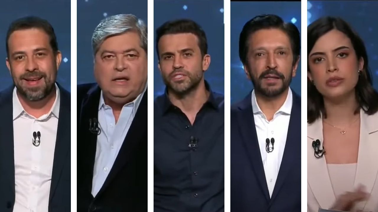 Debate em São Paulo com Nunes, Boulos, Tabata, Datena e Marçal é marcado por denúncias e xingamentos