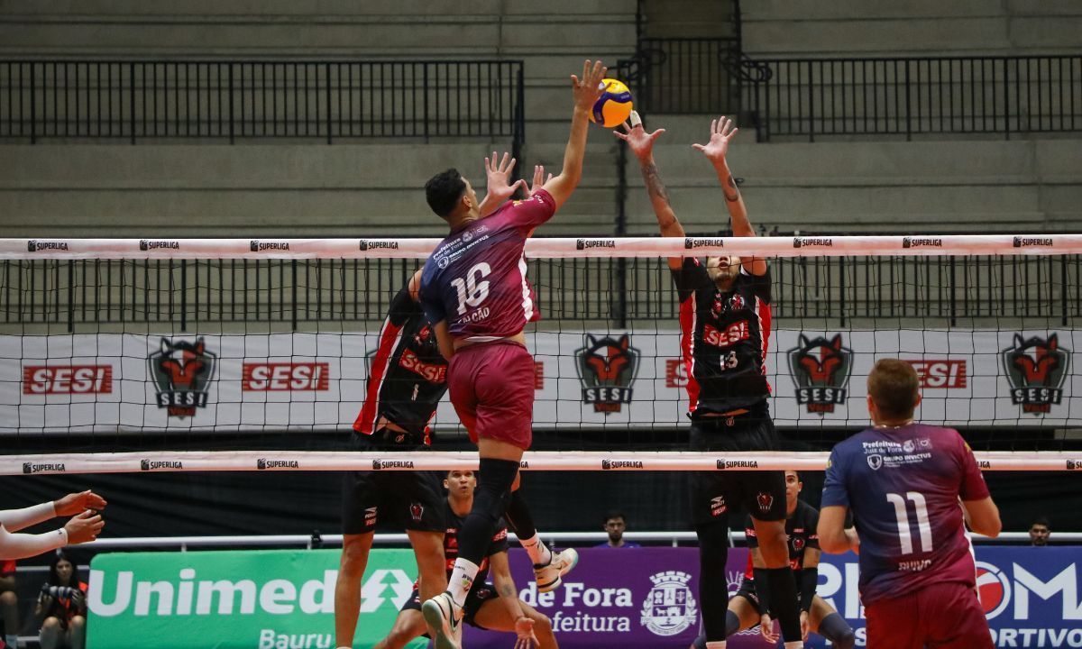 JF Vôlei esboça reação, mas sofre a virada e perde 6ª seguida na Superliga Masculina