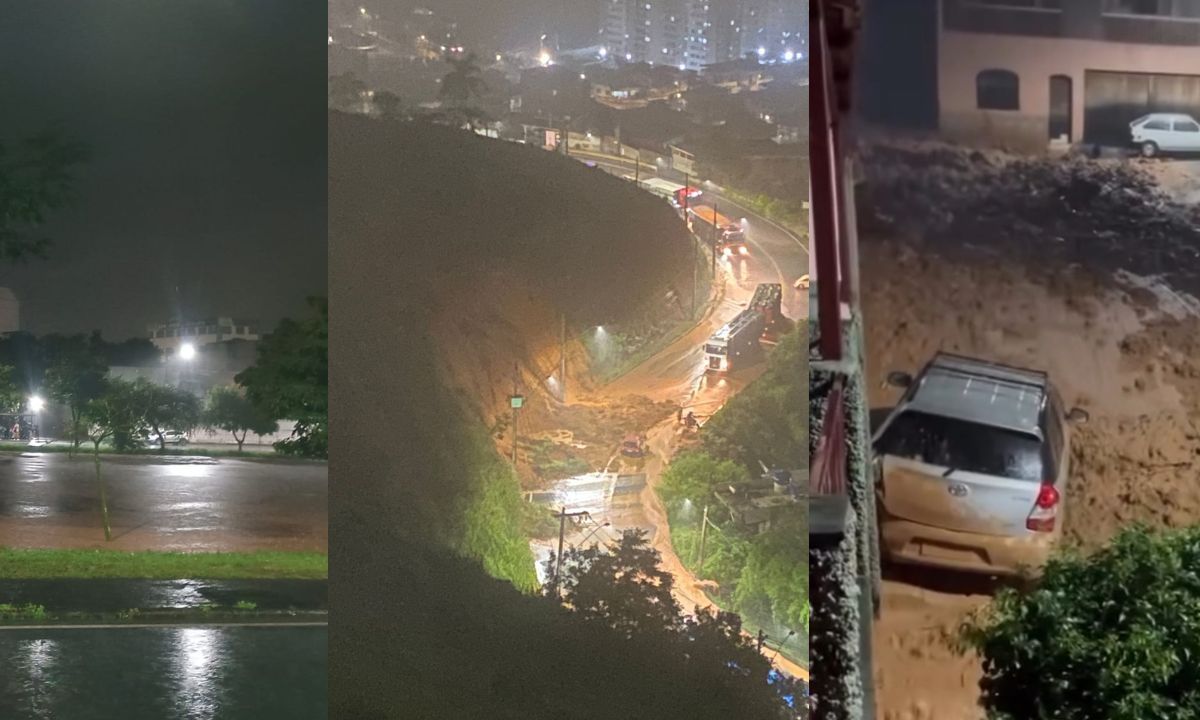 Chuva causa desabamentos, alagamentos e interdições em Juiz de Fora