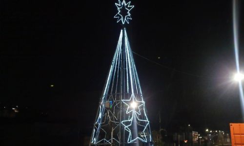 Decoração de natal na Via São Pedro
