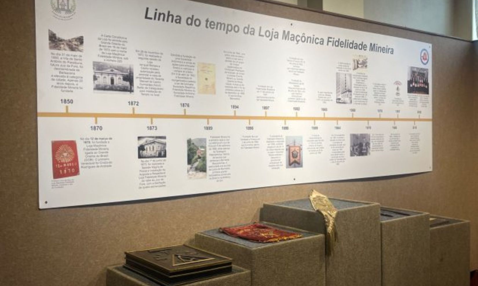 Maçonaria é tema de exposição na Galeria de Arte do Forum da Cultura