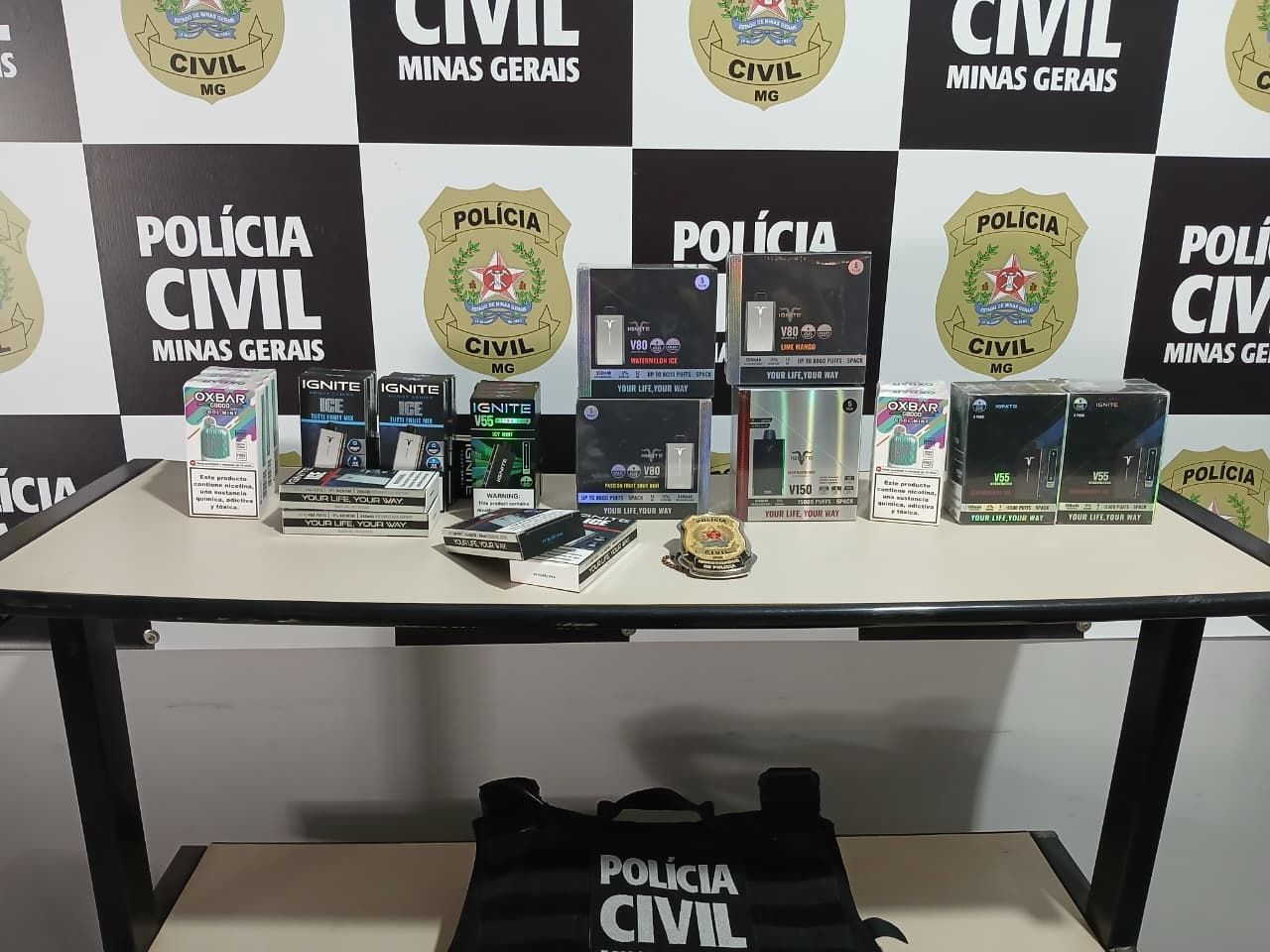 Homem é preso por receptação de cigarros eletrônicos em Mato Verde