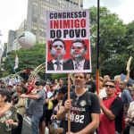 Motta e Alcolumbre são os principais alvos de protesto em São Paulo