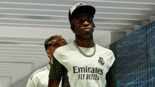 Vinicius Junior em viagem do Real Madrid