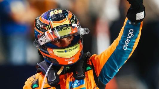 Oscar Piastri comemora no GP do Catar