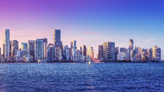 Cidade de Miami, nos Estados Unidos