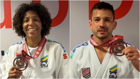 Rafaela Silva e Daniel Cargnin conquistam medalha de bronze no Grand Slam de Judô de Abu Dhabi