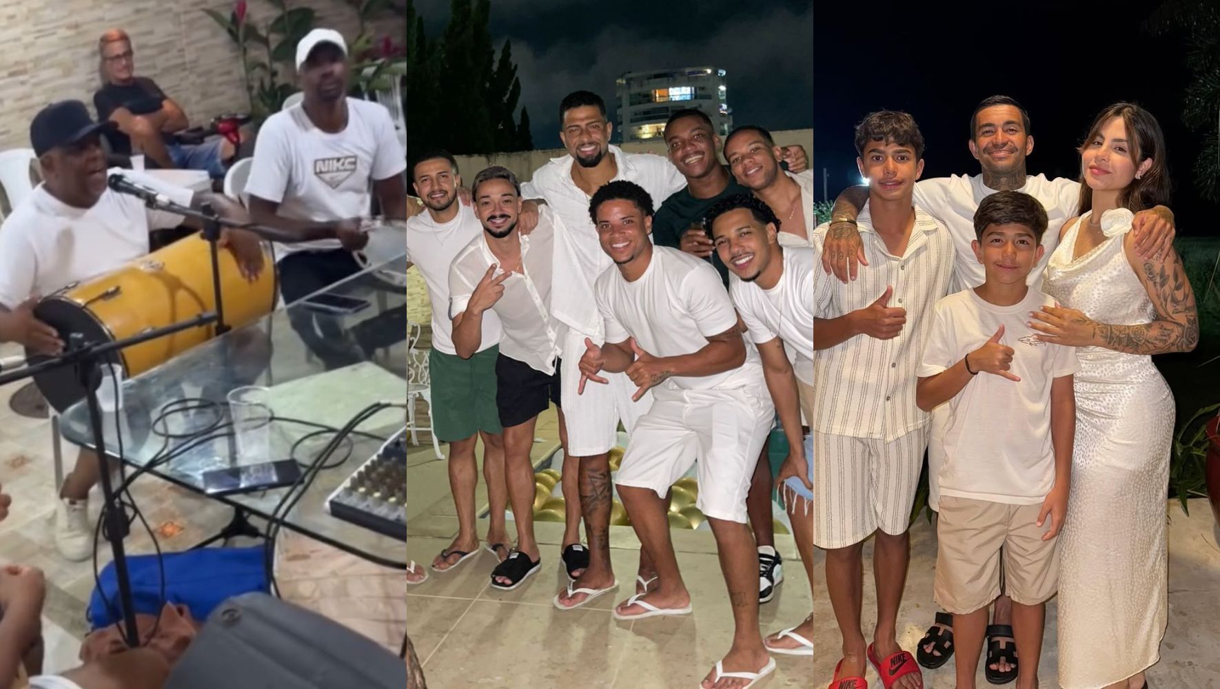 Samba, amigos e família: como foi o Réveillon dos jogadores do Cruzeiro
