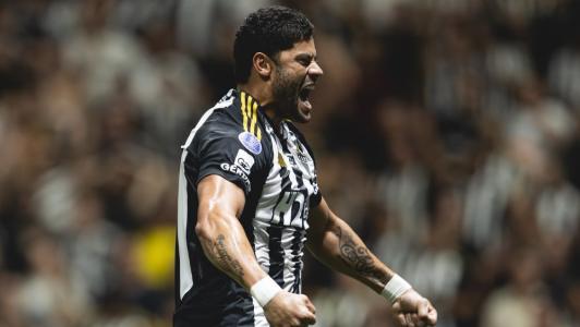 Hulk celebra gol sobre o Independiente Del Valle, pela Copa Sul-Americana