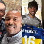 Jogadores do Atlético recebem visita de ídolos de Boca e River