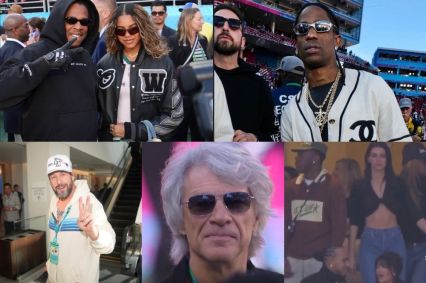 Celebridades na final do Super Bowl 2026