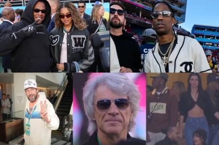 Celebridades na final do Super Bowl 2026